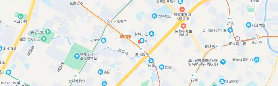 成都蜀通街_公交站地图_成都公交_妙搜公交查询2024