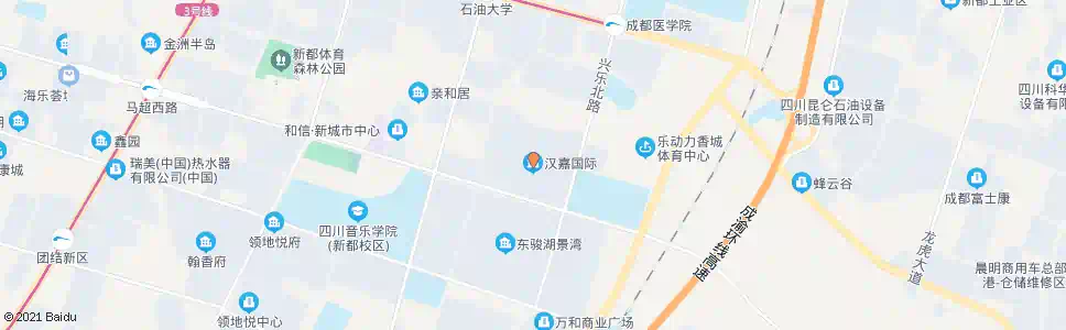 成都汉嘉国际社区_公交站地图_成都公交_妙搜公交查询2024