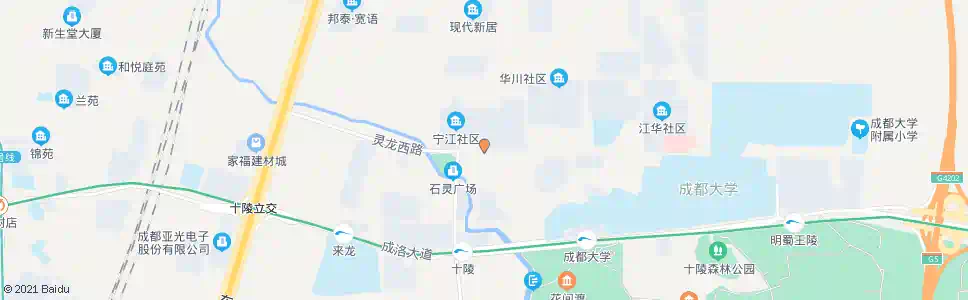 成都灵龙路外东洪路口_公交站地图_成都公交_妙搜公交查询2024