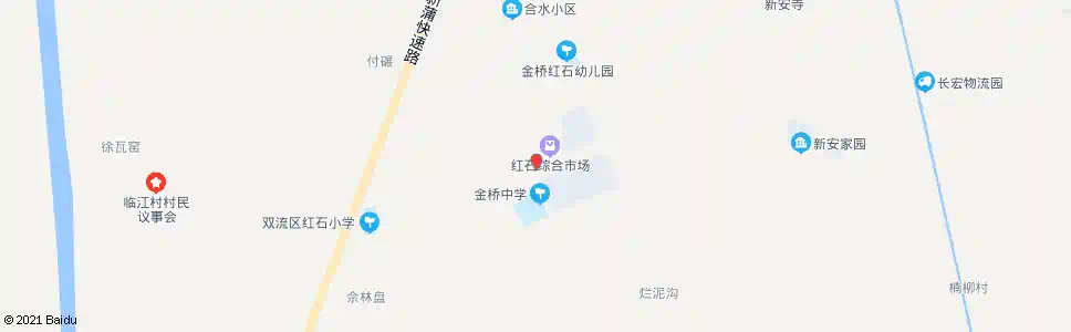 成都红石东街_公交站地图_成都公交_妙搜公交查询2024