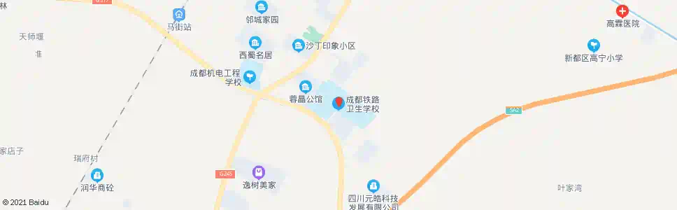 成都成都铁路卫校_公交站地图_成都公交_妙搜公交查询2024