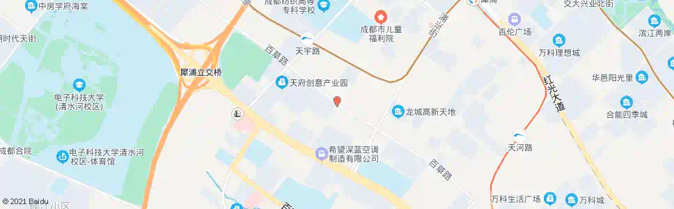 成都百草路天虹路口_公交站地图_成都公交_妙搜公交查询2024