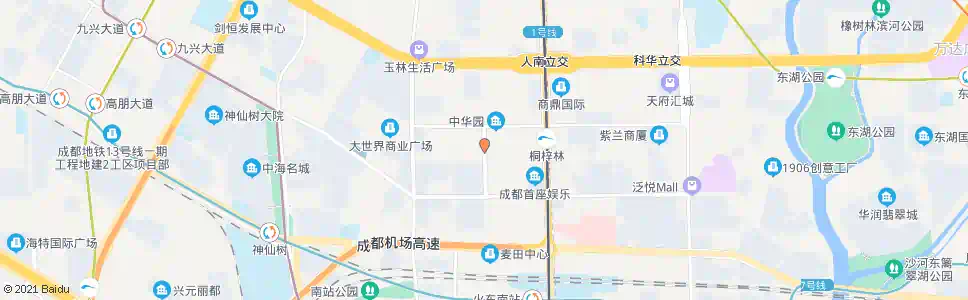 成都桐梓林东路中_公交站地图_成都公交_妙搜公交查询2024