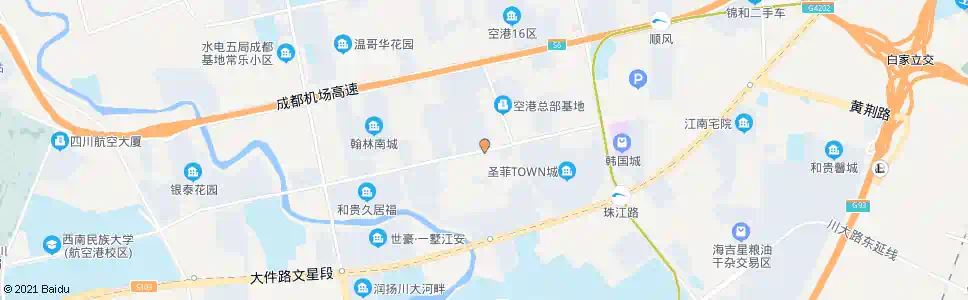 成都临港路三段_公交站地图_成都公交_妙搜公交查询2024