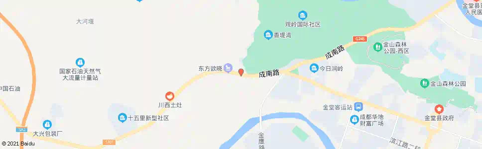 成都金河山庄_公交站地图_成都公交_妙搜公交查询2024