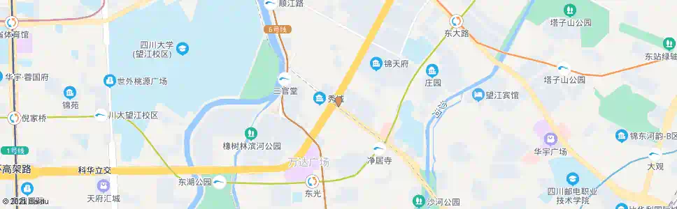 成都锦江生态带观景台_公交站地图_成都公交_妙搜公交查询2024