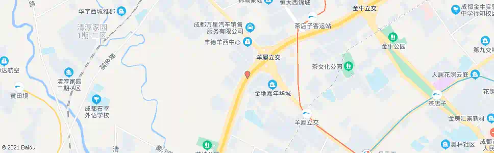 成都西三环路四段南外侧_公交站地图_成都公交_妙搜公交查询2024