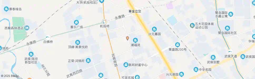 成都潮音大道_公交站地图_成都公交_妙搜公交查询2024