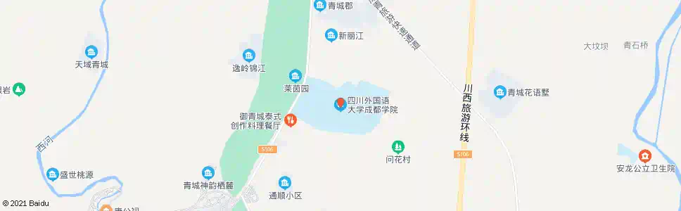 成都川外都江堰校区_公交站地图_成都公交_妙搜公交查询2024