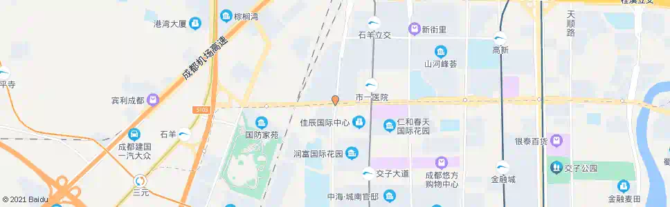 成都府城大道剑南大道口_公交站地图_成都公交_妙搜公交查询2024