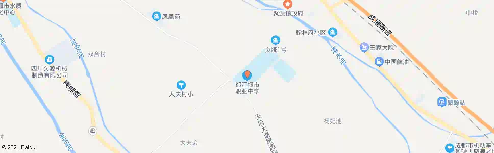 成都都江堰市职业中学_公交站地图_成都公交_妙搜公交查询2024