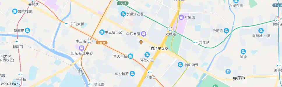 成都经华南路_公交站地图_成都公交_妙搜公交查询2024