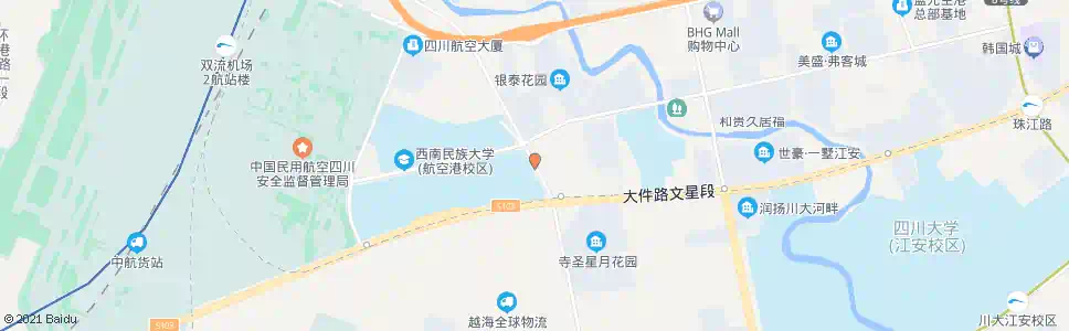 成都西南民大新校区东_公交站地图_成都公交_妙搜公交查询2024