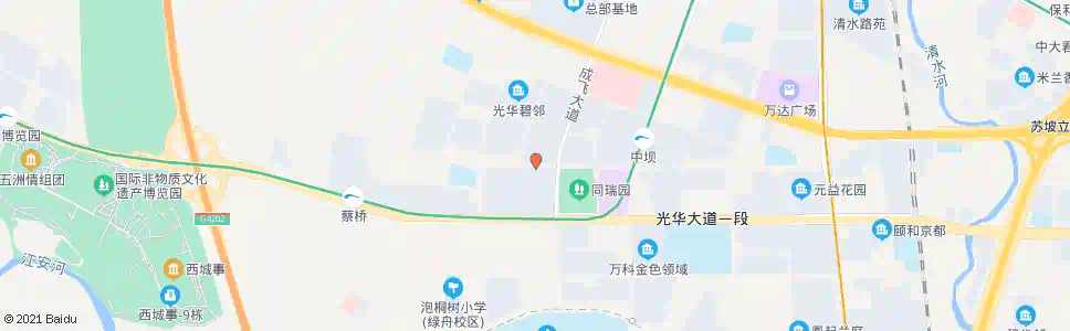 成都光华西三路东_公交站地图_成都公交_妙搜公交查询2024