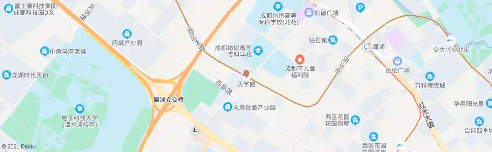 成都天宇路_公交站地图_成都公交_妙搜公交查询2024