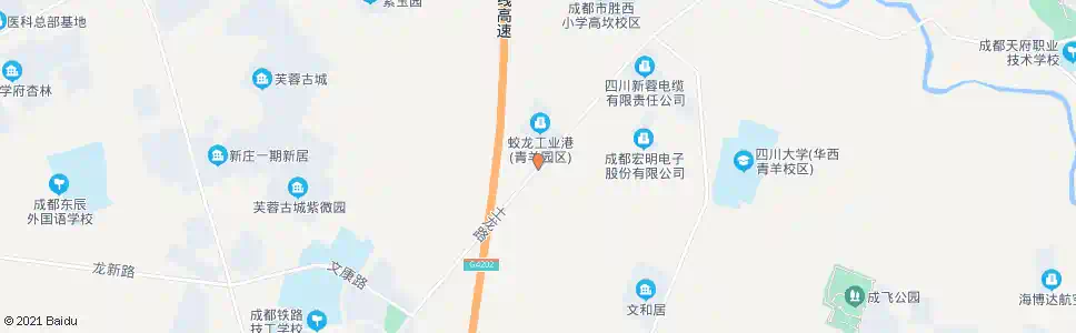 成都蛟龙工业港_公交站地图_成都公交_妙搜公交查询2024