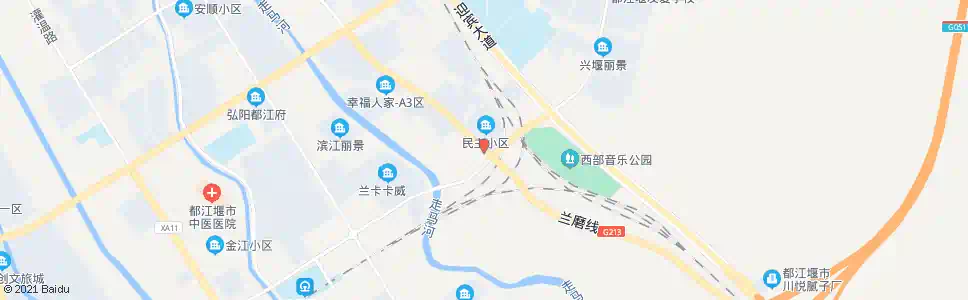 成都民主小区下段_公交站地图_成都公交_妙搜公交查询2024