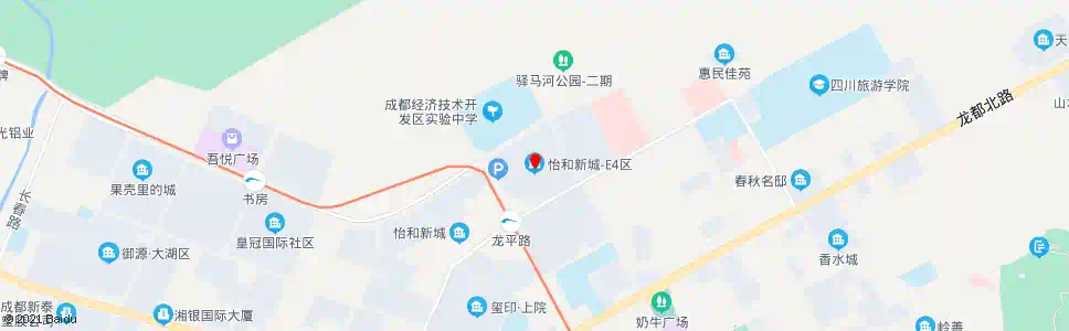 成都怡和新城E4区_公交站地图_成都公交_妙搜公交查询2024