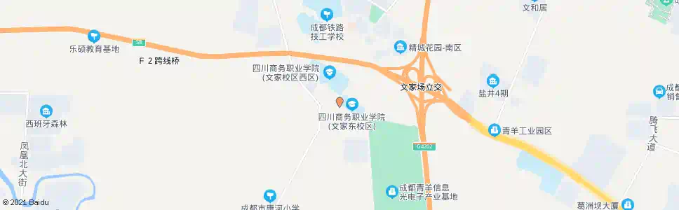 成都商务学院_公交站地图_成都公交_妙搜公交查询2024