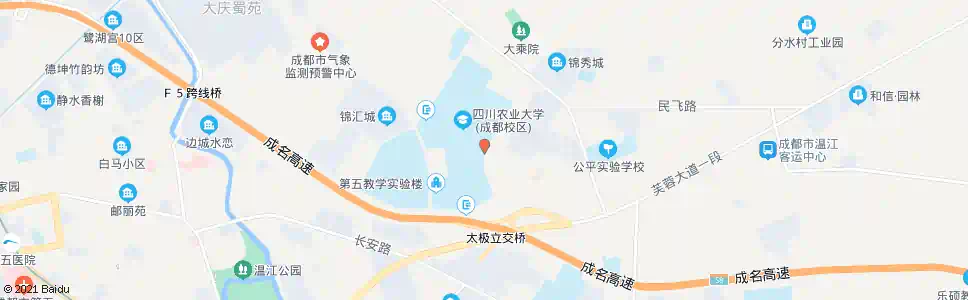 成都四川农大_公交站地图_成都公交_妙搜公交查询2024