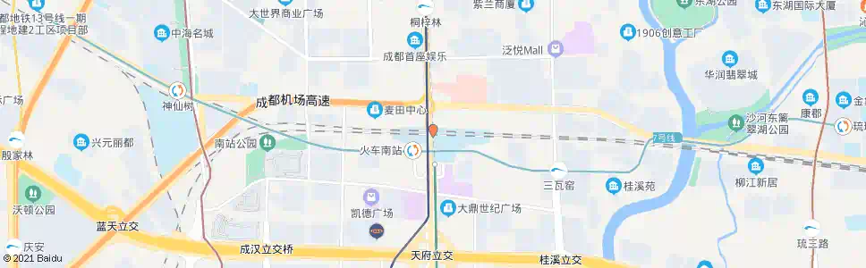 成都杨柳店北路南_公交站地图_成都公交_妙搜公交查询2024