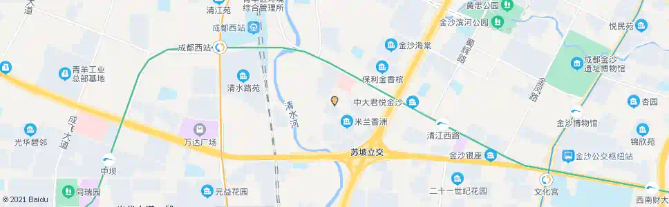 成都金福路_公交站地图_成都公交_妙搜公交查询2024