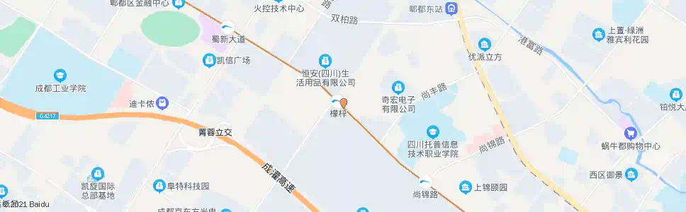 成都天健路西区大道口_公交站地图_成都公交_妙搜公交查询2024