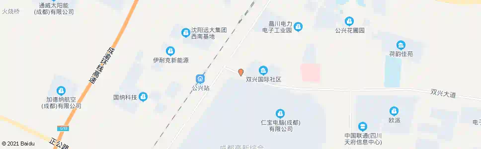 成都综保北站_公交站地图_成都公交_妙搜公交查询2024