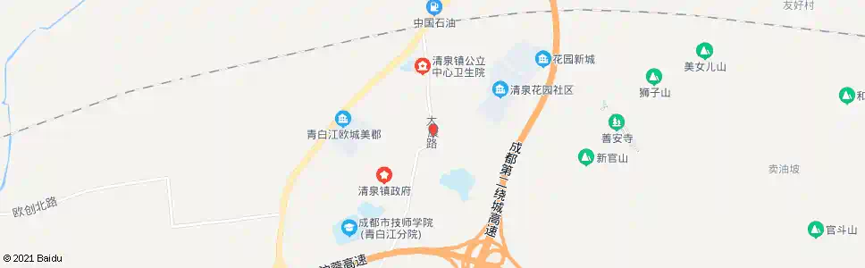 成都清泉场站_公交站地图_成都公交_妙搜公交查询2024