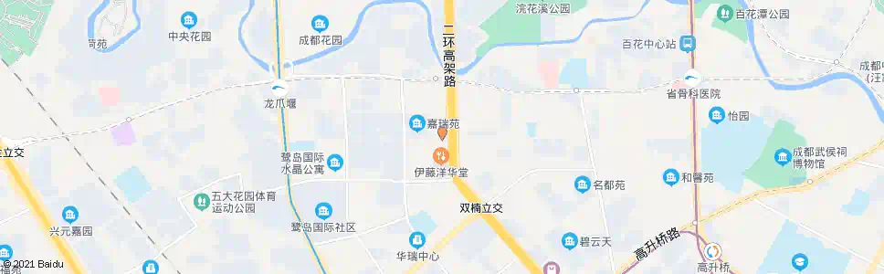 成都置信路二环路口_公交站地图_成都公交_妙搜公交查询2024