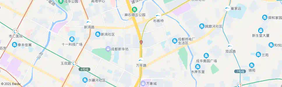 成都二环双林北支路口_公交站地图_成都公交_妙搜公交查询2024