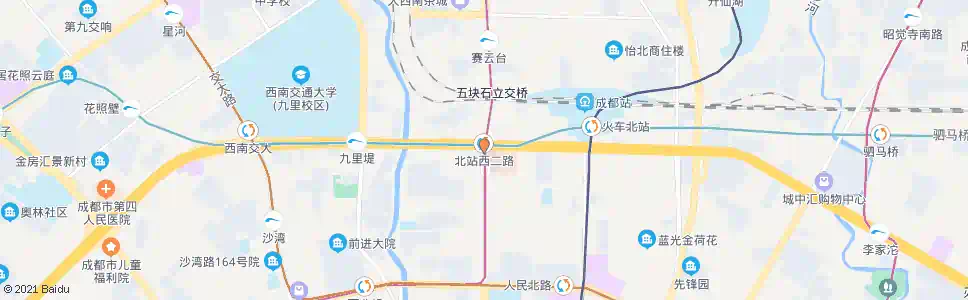 成都柳河西路北_公交站地图_成都公交_妙搜公交查询2024