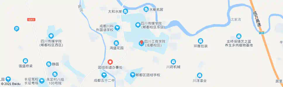 成都工商学院西区分院_公交站地图_成都公交_妙搜公交查询2024