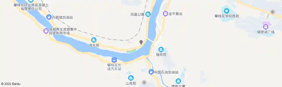 攀枝花向阳村_公交站地图_攀枝花公交_妙搜公交查询2024