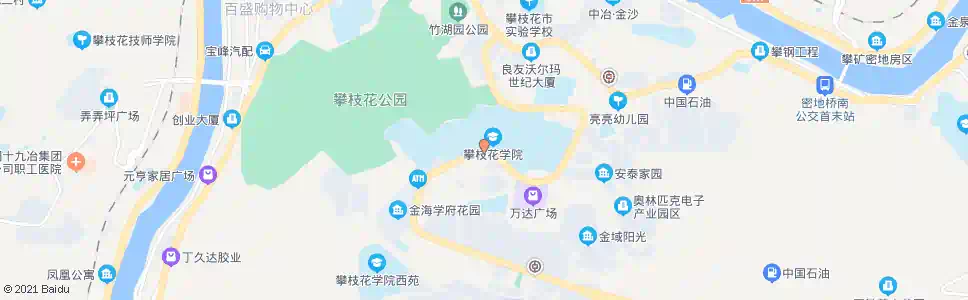 攀枝花人防办_公交站地图_攀枝花公交_妙搜公交查询2024