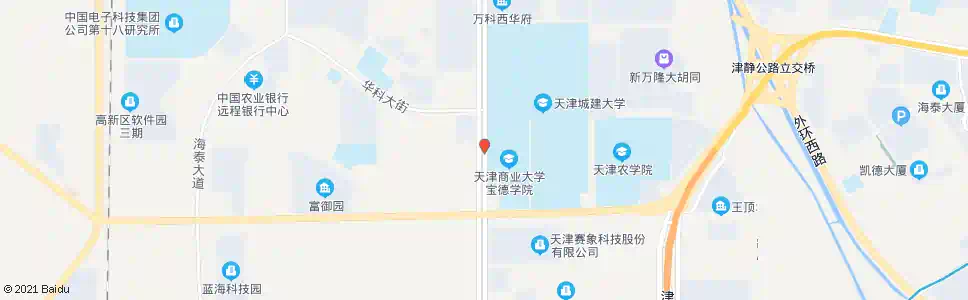 天津华科大街_公交站地图_天津公交_妙搜公交查询2024