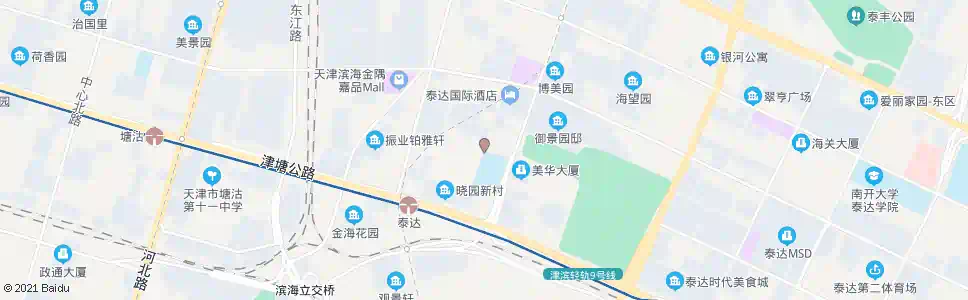 天津泰达社区医院_公交站地图_天津公交_妙搜公交查询2024