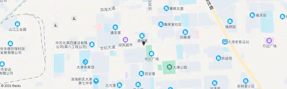 天津大港世纪广场_公交站地图_天津公交_妙搜公交查询2024