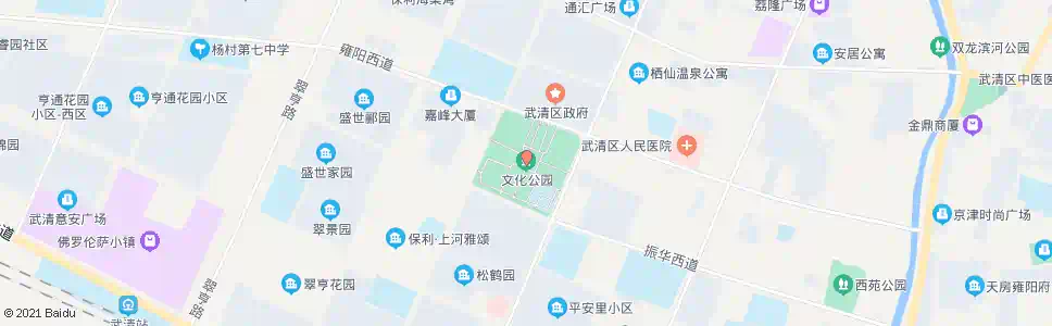 天津武清文化公园_公交站地图_天津公交_妙搜公交查询2024