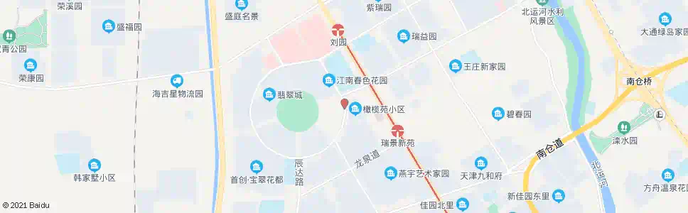 天津橄榄苑_公交站地图_天津公交_妙搜公交查询2024