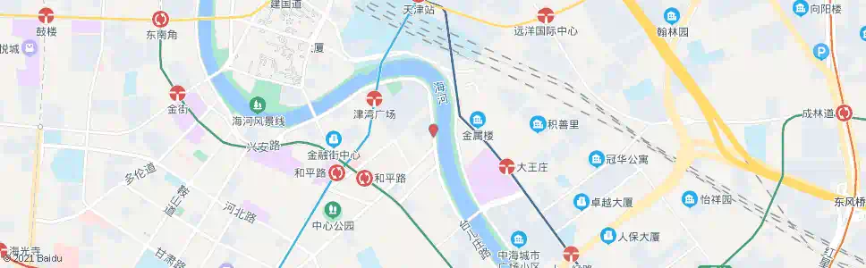 天津台儿庄路津湾广场_公交站地图_天津公交_妙搜公交查询2024