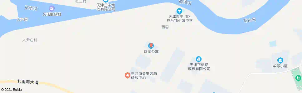 天津玖龙公寓_公交站地图_天津公交_妙搜公交查询2024