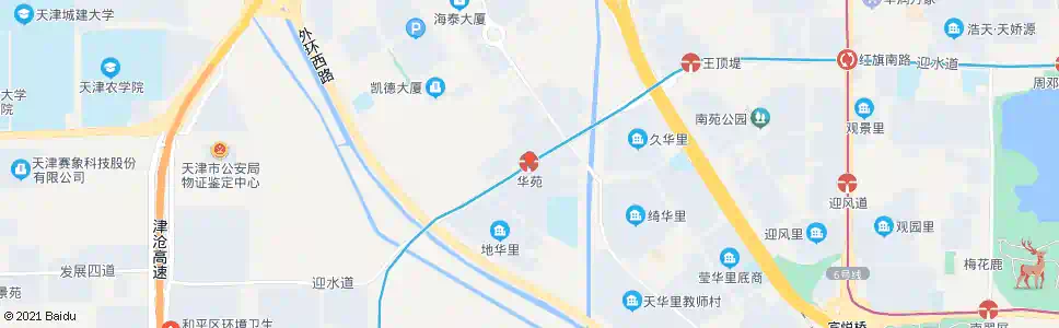 天津华苑站_公交站地图_天津公交_妙搜公交查询2024