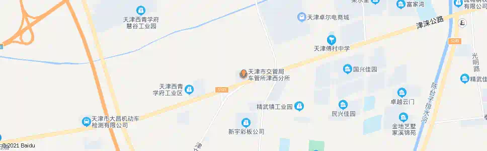 天津车管所津西分所_公交站地图_天津公交_妙搜公交查询2024