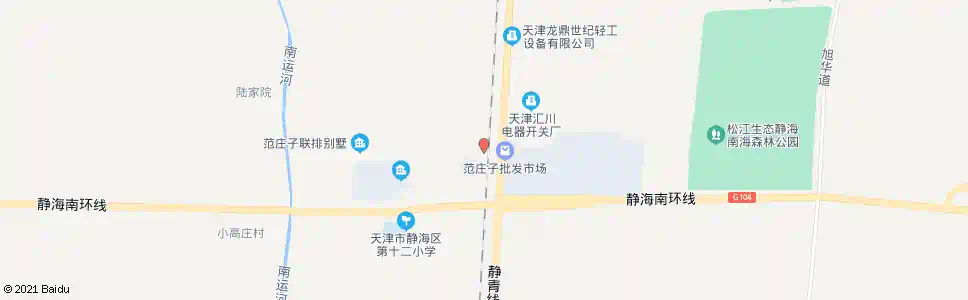 天津范庄子_公交站地图_天津公交_妙搜公交查询2024