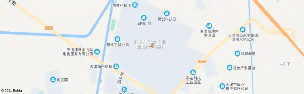 天津南八里台工业园区(建设路)_公交站地图_天津公交_妙搜公交查询2024