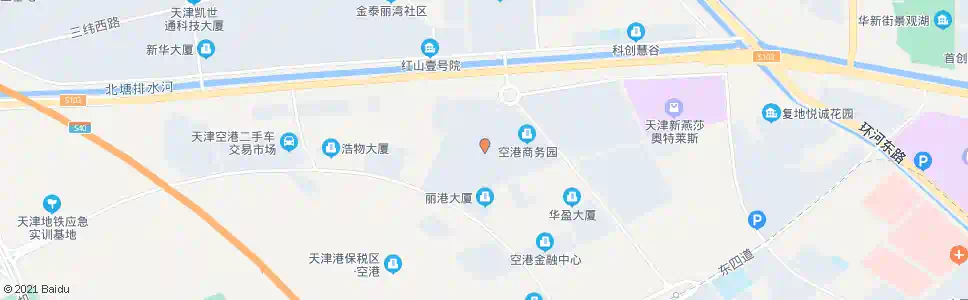 天津空港商务园西区_公交站地图_天津公交_妙搜公交查询2024