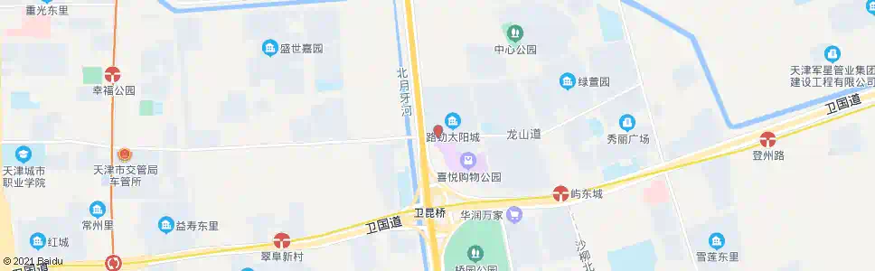 天津龙山道昆仑路口_公交站地图_天津公交_妙搜公交查询2024