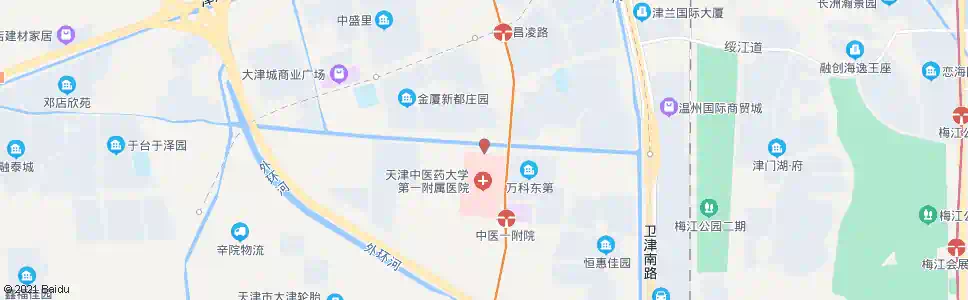 天津中医一附院新院_公交站地图_天津公交_妙搜公交查询2024