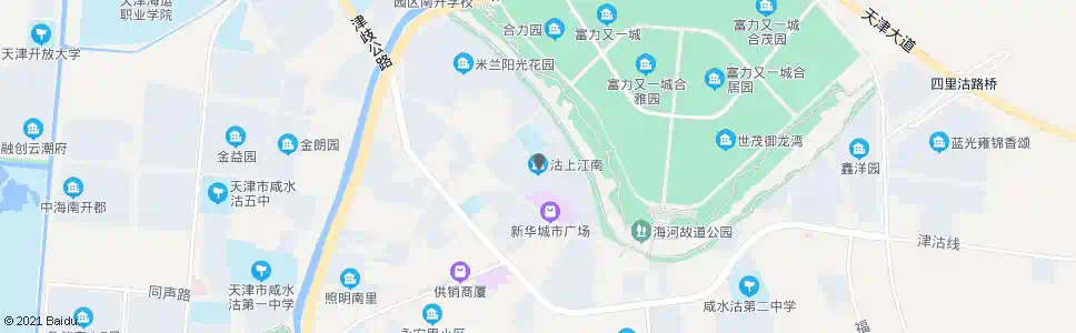 天津沽上江南_公交站地图_天津公交_妙搜公交查询2024